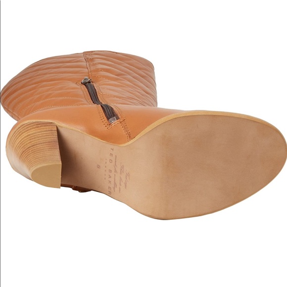 Ted Baker Golden Leather Long Boots size 5 - Picture 4 of 5